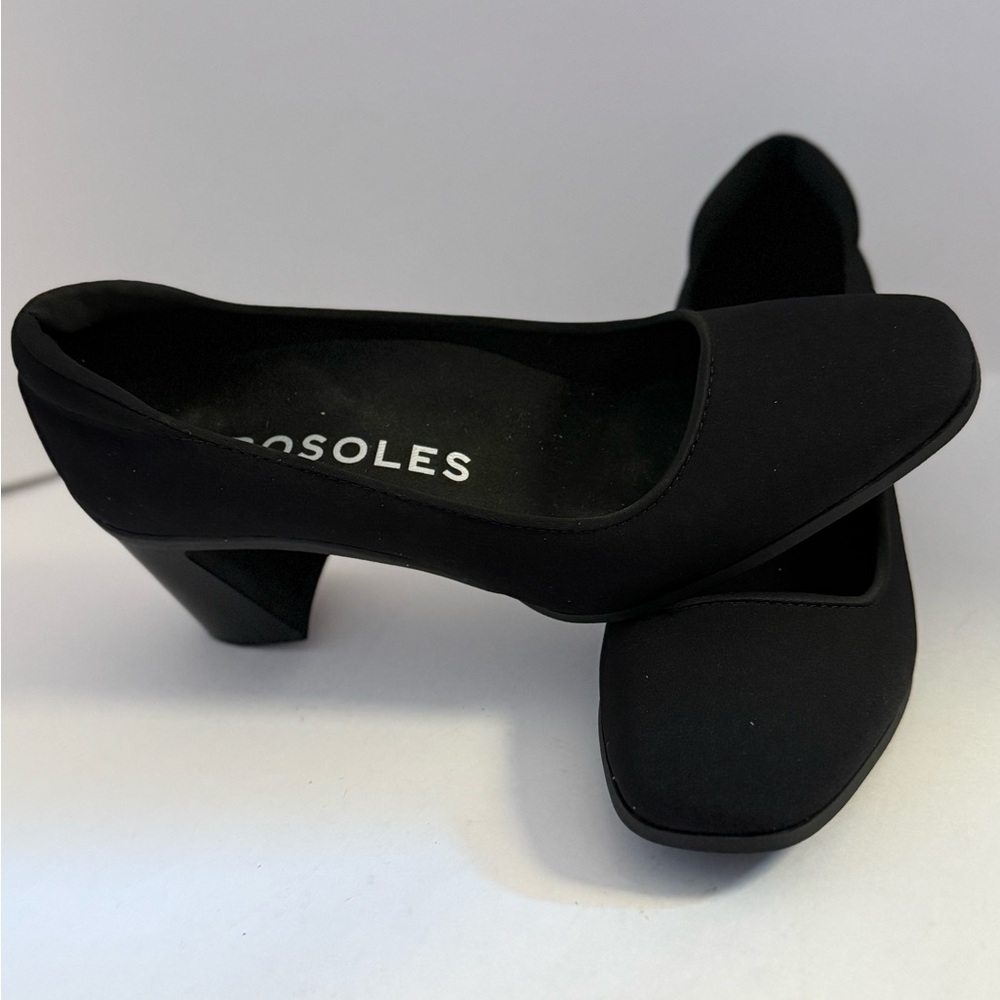 AEROSOLES CASTA Classic Black Block Heels Women’s 8.5 Medium